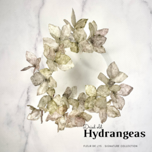 DRIED OLD HYDRANGEAS - WAFER PAPER FLOWERS - SET OF 25