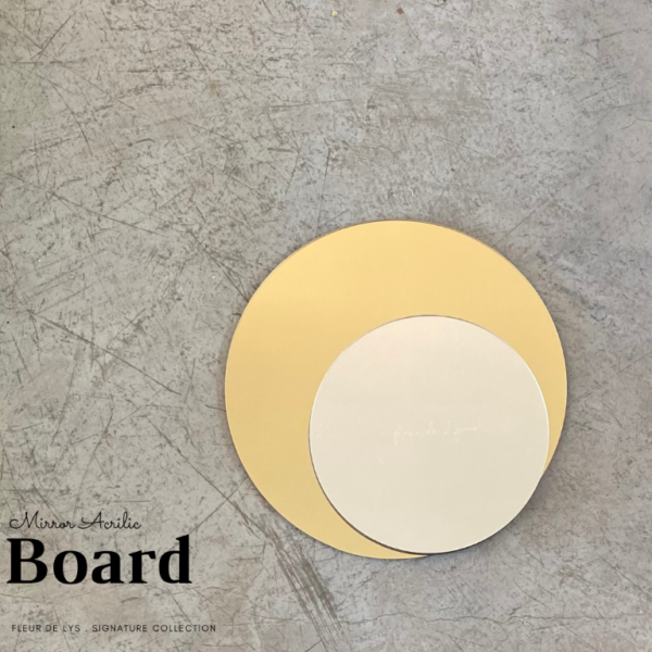 ACRILIC ROUND PLATE - MIRROR